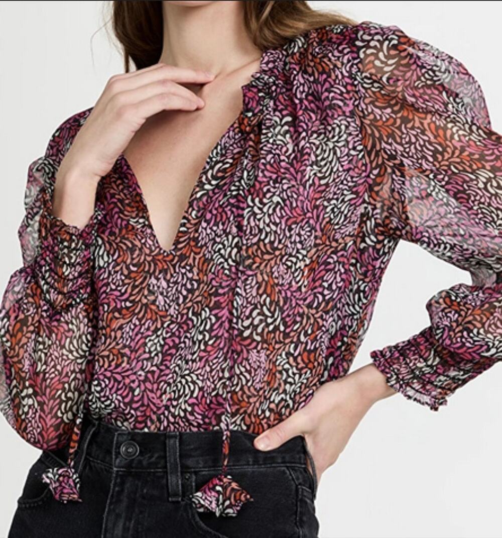 MISA Los Angeles Siena Top in Autumn Leaves Size Medium